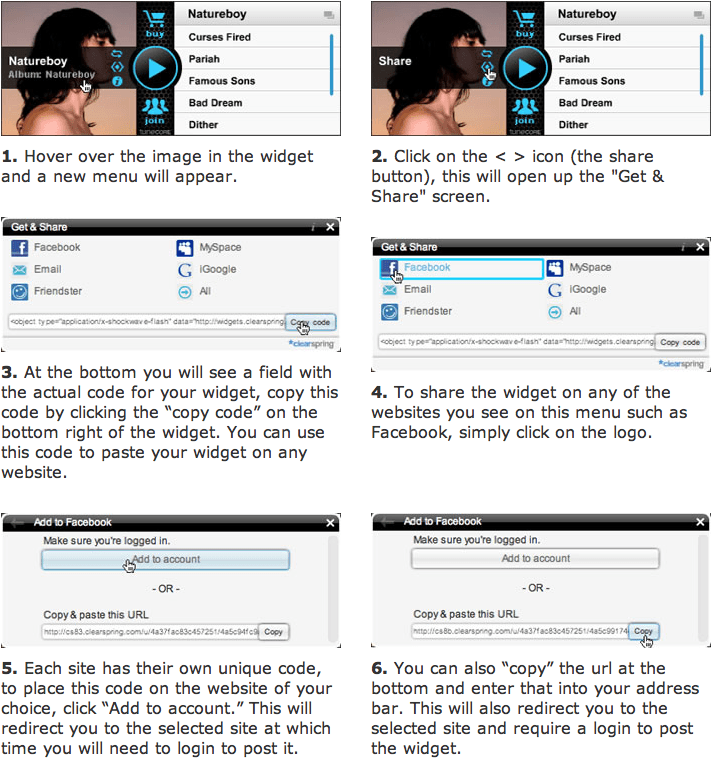 Tunecore widget instructions Tunecore widget instructions
