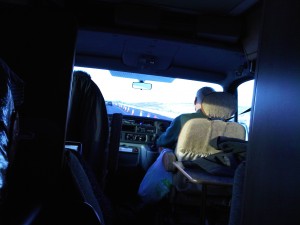 Trusty Dave behind the wheel........