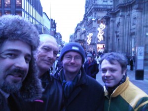 Me, Dave, James, and Sean on Buchanon Street in Glasgow