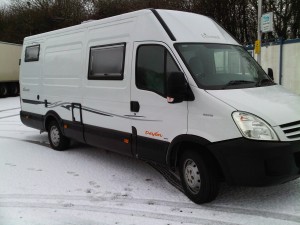 The moment I realized my campervan wasn't front wheel drive....not a happy camper...no pun intended