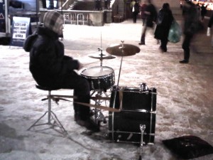 A clever way of practicing...........