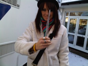 Jill this morning in Nottingham........